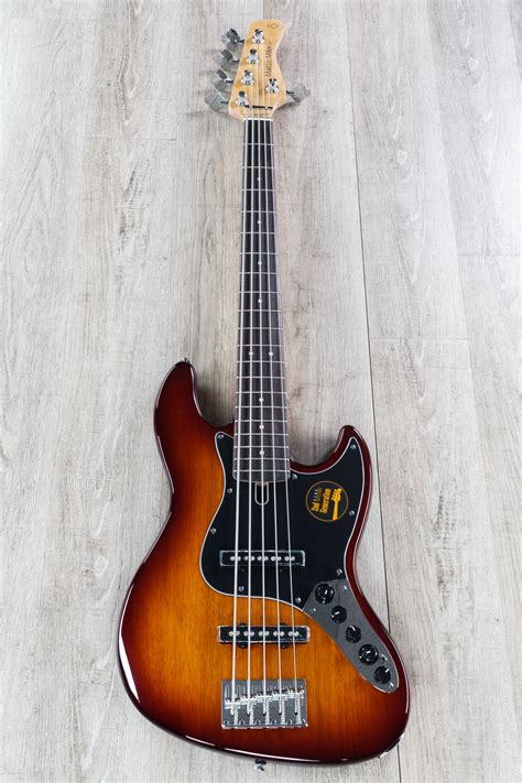 Sire Marcus Miller V3 2nd Gen 5 String Bass Guitar Ts Tobacco Sunburst W Bag