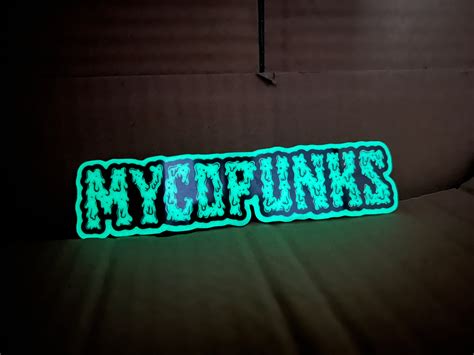 Free To Discord Fam Glow In The Dark Sticker Mycopunks