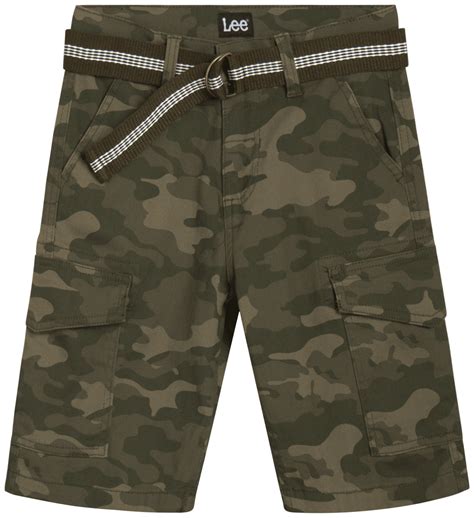 Lee Boys Premium Belted Twill Shorts Sizes 4 18 And Husky