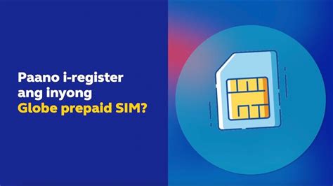 Simregnatayo Paano I Register Ang Inyong Globe Prepaid Sim Youtube