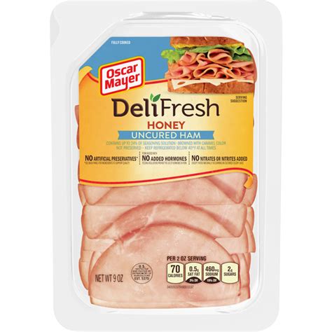 Oscar Mayer DeliFresh Honey Uncured Ham 9 Oz Pack Shop Elmer S