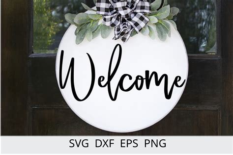 Welcome SVG Farmhouse Sign SVG Files Graphic By Chamsae Studio