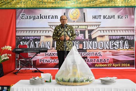 Tasyakuran Hari Ulang Tahun Ikatan Hakim Indonesia Ke Tahun