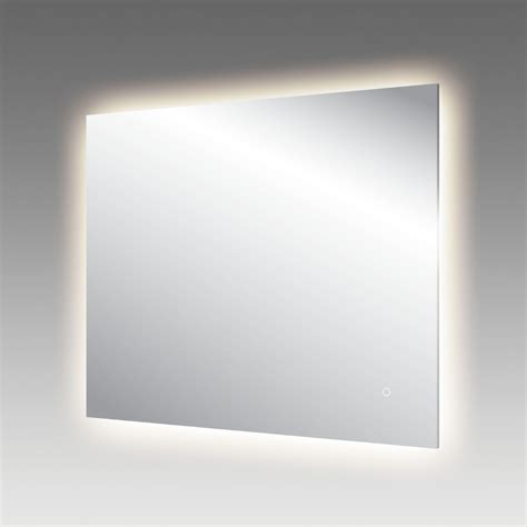 Mirrox Led Back Light Polished Edge Mirror With Demister 900 X 750mm