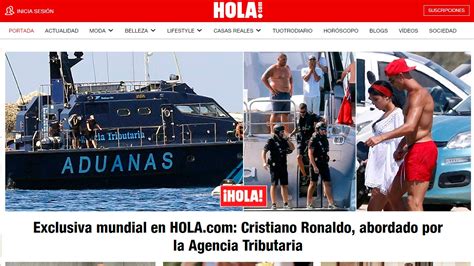 La Policía Aduanera aborda el yate de Cristiano Ronaldo