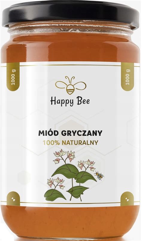 Mi D Gryczany Kg Naturalny Happy Bee Za Z Na Allegro Pl