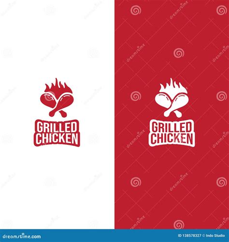 Logo Grilled Chicken Restaurant Stock Illustration Illustration Of