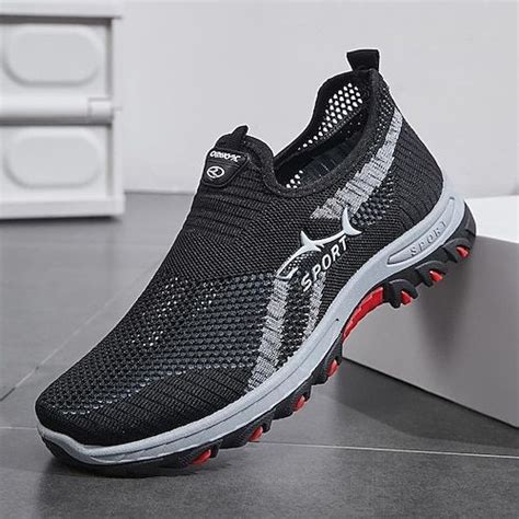 Men S Sneakers Casual Shoes Sporty Look Flyknit Shoes Running Hiking