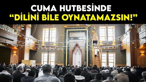 Hutbe Okunurken Amin Demek Caiz mi Cuma Hutbesinde Konuşanın Cuması