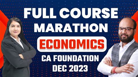 Economics Marathon For CA Foundation Dec 23 Eco Full Course Marathon