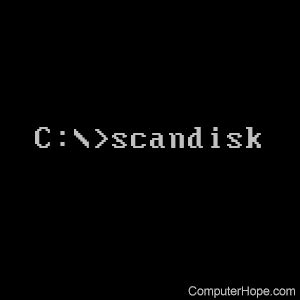 MS-DOS scandisk help and information