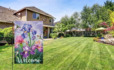 Amazon Heyfibro Welcome Spring Summer Garden Flag 12x18 Inch