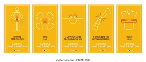 Sarcoma Bone Cancer Symptoms Signs Osteosarcoma Stock Vector Royalty