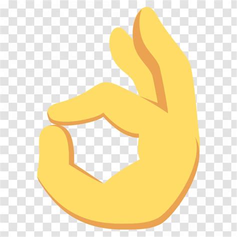 Emojipedia OK Hand Meaning - Emoji Transparent PNG