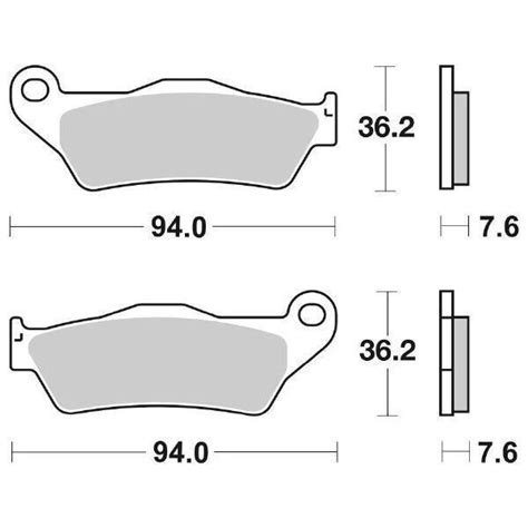 Plaquette De Frein SBS 671 Cs Carbone Argent KTM SX 2t 250 1994 2002 EBay