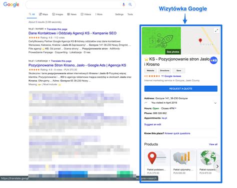 Wizytówka Google Maps Co to jest Słownik Pojęć Agencja KS