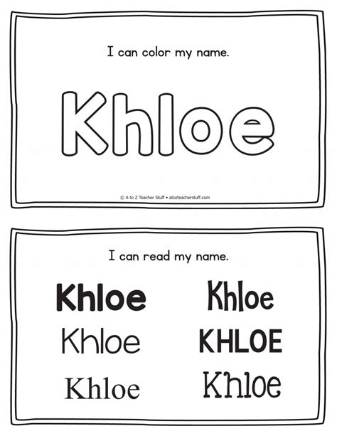 Khloe Name Printables For Handwriting Practice A To Z Teacher Stuff Printable Pages And