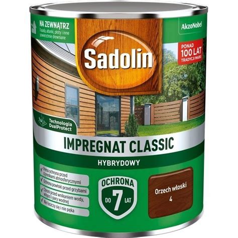 Sadolin Classic impregnat 0 75L ORZECH WŁOSKI 4 drewna clasic