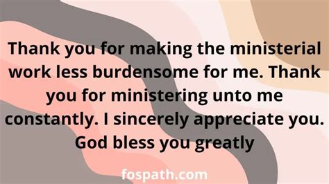 50 Appreciation Message To Church Members For Their Support And Partnership Fospath