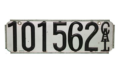 California Metal License Plate For Sale At Auction Mecum Auctions