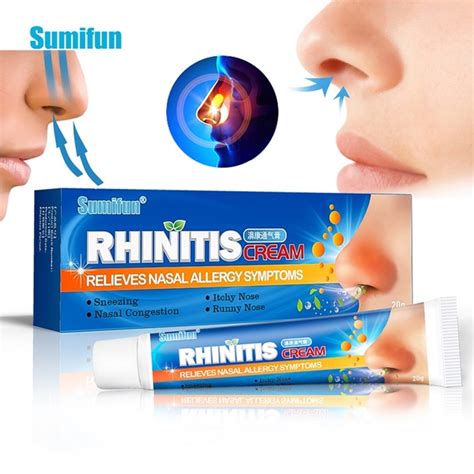 20g Treat Rhinitis Sinusitis Herbal Cream Antibacterial Relieve Itching Sneezing Nasal