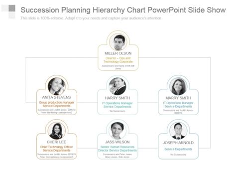 Succession Planning Hierarchy Chart Powerpoint Slide Show Powerpoint Templates