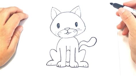 Como Dibujar Un Gatito Para Ni Os Dibujo De Gatito Paso A Paso Youtube