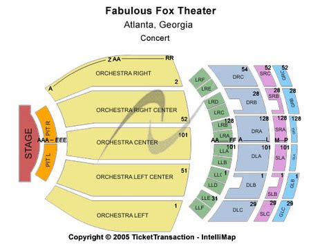 Interactive Seating Chart Fabulous Fox St Louis