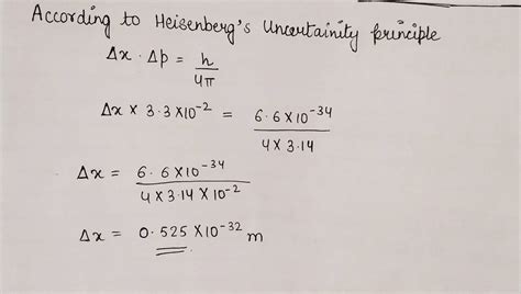 The Uncertainity Of A Particle In Momentum Is Kg Ms