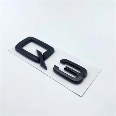 Y D Abs Black Silver Letters Q Q Q Q Q Q Q Emblem For Audi