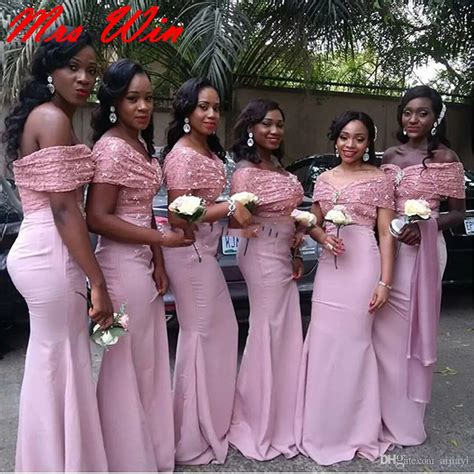 Hot Sale Off Shoulder Long Wedding Party Gowns Lace Mermaid African