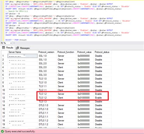 Sql Server How To See Your Enable Security Protocols Tls Ssl Dtls With A Tsql Query Laptrinhx