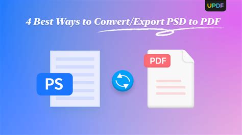 4 Ways To Convert Export PSD To PDF With Without Photoshop UPDF