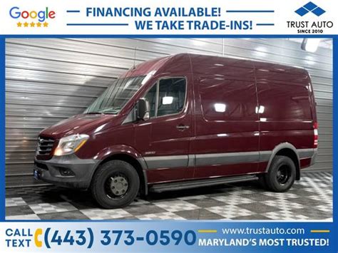 2014 Freightliner Sprinter 3500 High Roof 144wb Diesel Dually Cargo For Sale In Sykesville Md