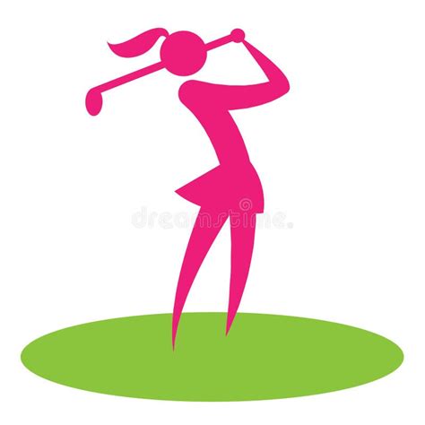 Golf Swing Woman Stock Illustrations – 1,014 Golf Swing Woman Stock ...