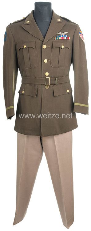 Usa World War 2 Us Army Air Corps Officers Winter Service Uniform For