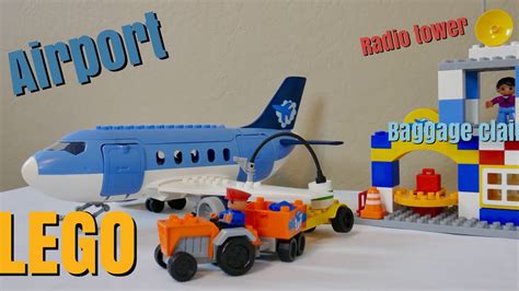 Airport Passenger Terminal With Airplane Jumbo Jet Lego Duplo