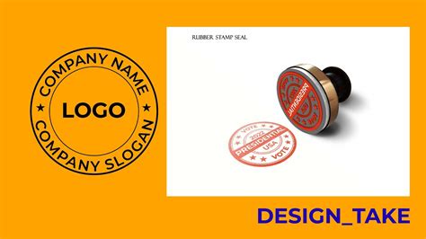 Rubber stamp seal design rubber stamp design illustrator সল