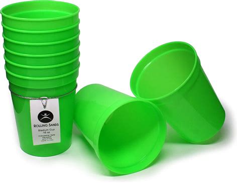 Amazon Rolling Sands Oz Reusable Plastic Stadium Cups Pack