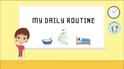 My daily routine | GaMar Talk | English for kids - YouTube