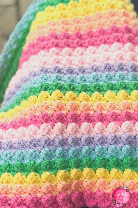 Rainbow Crochet Blanket Pattern That Is Free Easy And Beginner Friendly Rainbow Crochet