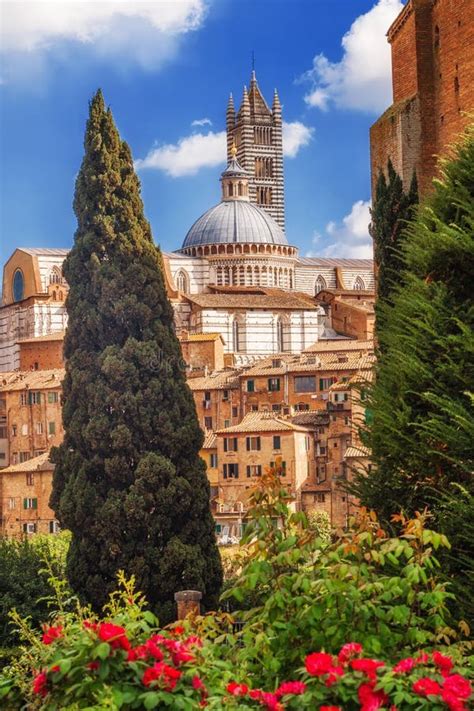 A View of the Traditional Architecture in the City of Siena, Tuscany Stock Photo - Image of ...