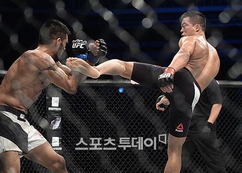 St포토 Ufc 서울 남의철 데 라 토레의 가드를 뚫어라 네이트 스포츠