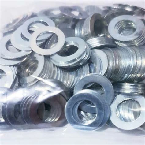 Jual Ring Plat Washer Flat Putih Tipis M12 Kunci 19 Harga Pembelian Per