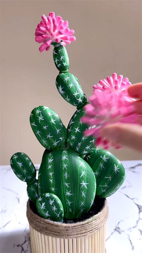 Diy Cactus 🌵 Cactus Garden Diy Cactus Plant Cactus Flower Diy Paper