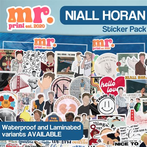 Niall Horan Stickers One Direction Waterproof Stickers Shopee