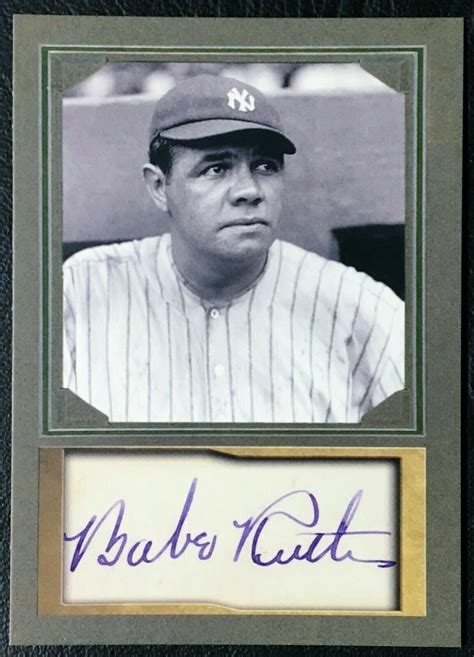 How Much Is An Autographed Babe Ruth Baseball Card Worth - BaseBall Wall