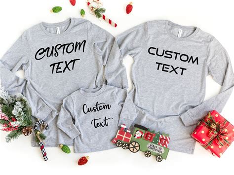 Custom Long Sleeve Shirt Personalized Long Sleeve Shirt Personalized Long Sleeve Shirt Custom