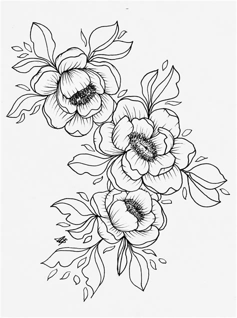 Flowers Tattoo | Flower pattern design prints, Flower tattoo designs, Flower drawing tutorials