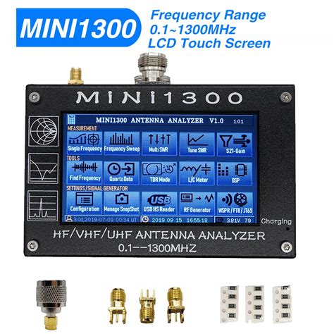 Mini1300 Antenna Analyzer 43 Lcd Screen Mini 1300 Frequency Range 01